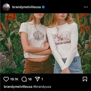 Brandy Melville Tori Butterfly Fairy Top